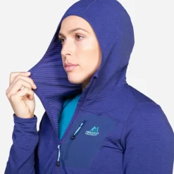 Mountain Equipment Fleece & Mid Layer-Womens Lumiko Hooded Jacket - Amethyst-Medieval