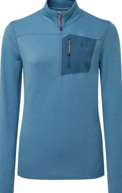 Mountain Equipment Fleece & Mid Layer-Womens Lumiko Zip T - Stellar-Majolica