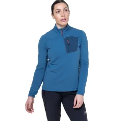 Mountain Equipment Fleece & Mid Layer-Womens Lumiko Zip T - Stellar-Majolica