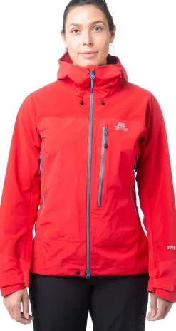 Mountain Equipment Waterproof Jackets-Womens Manaslu Jacket - Imperial Red-Crimson