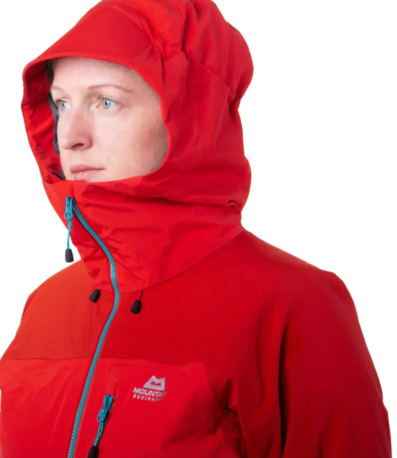 Mountain Equipment Waterproof Jackets-Womens Manaslu Jacket - Imperial Red-Crimson