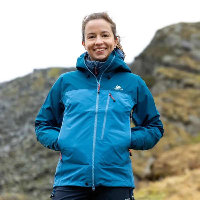 Mountain Equipment Waterproof Jackets-Womens Makalu Jacket - Stellar-Majolica