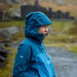 Mountain Equipment Waterproof Jackets-Womens Makalu Jacket - Stellar-Majolica