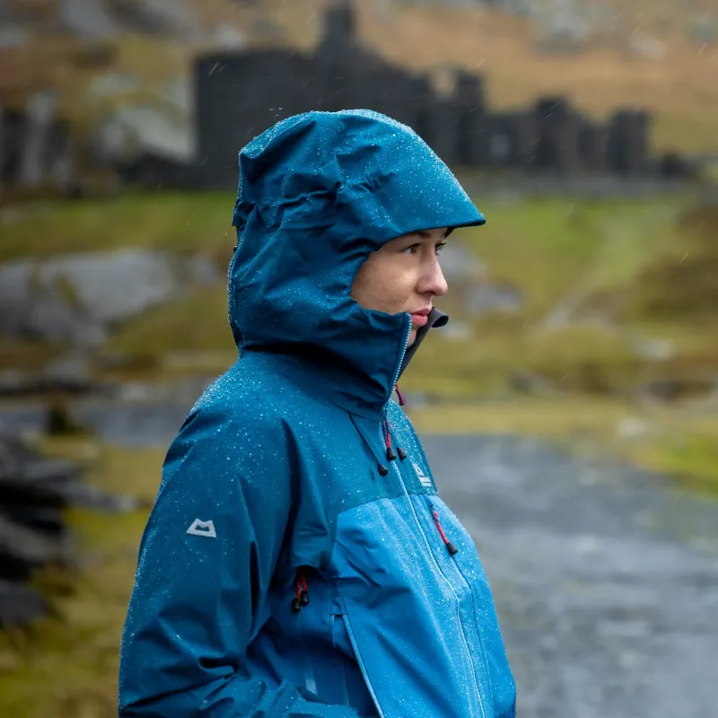 Mountain Equipment Waterproof Jackets-Womens Makalu Jacket - Stellar-Majolica