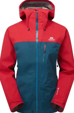 Mountain Equipment Waterproof Jackets-Womens Makalu Jacket - Majolica-Capsicum