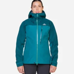 Mountain Equipment Waterproof Jackets-Womens Makalu Jacket - Majolica-Capsicum