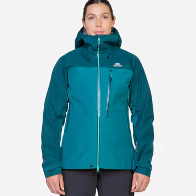 Mountain Equipment Waterproof Jackets-Womens Makalu Jacket - Majolica-Capsicum