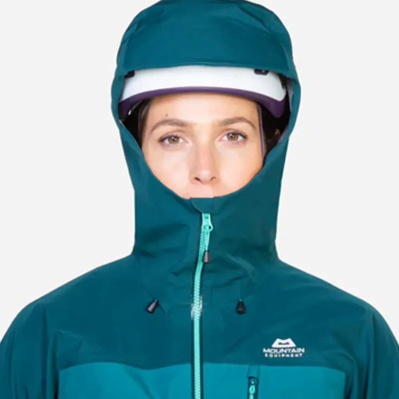 Mountain Equipment Waterproof Jackets-Womens Makalu Jacket - Majolica-Capsicum