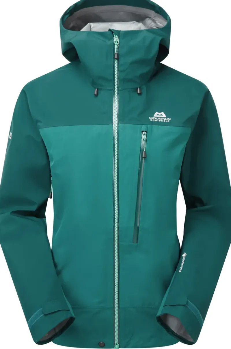 Mountain Equipment Waterproof Jackets-Womens Makalu Jacket - Spruce-Deep Teal