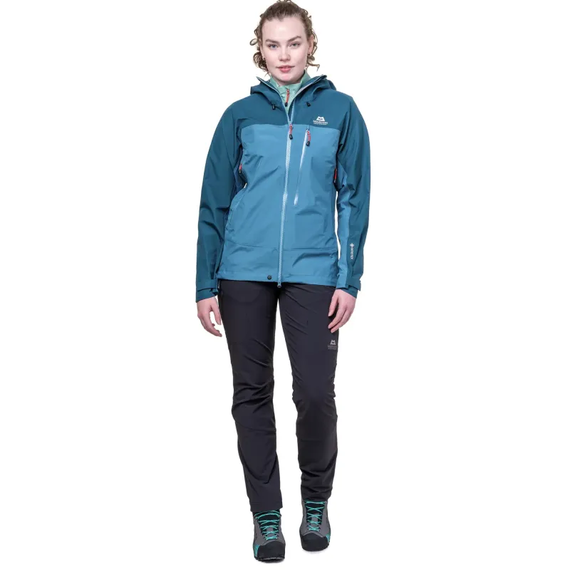 Mountain Equipment Waterproof Jackets-Womens Makalu Jacket - Spruce-Deep Teal