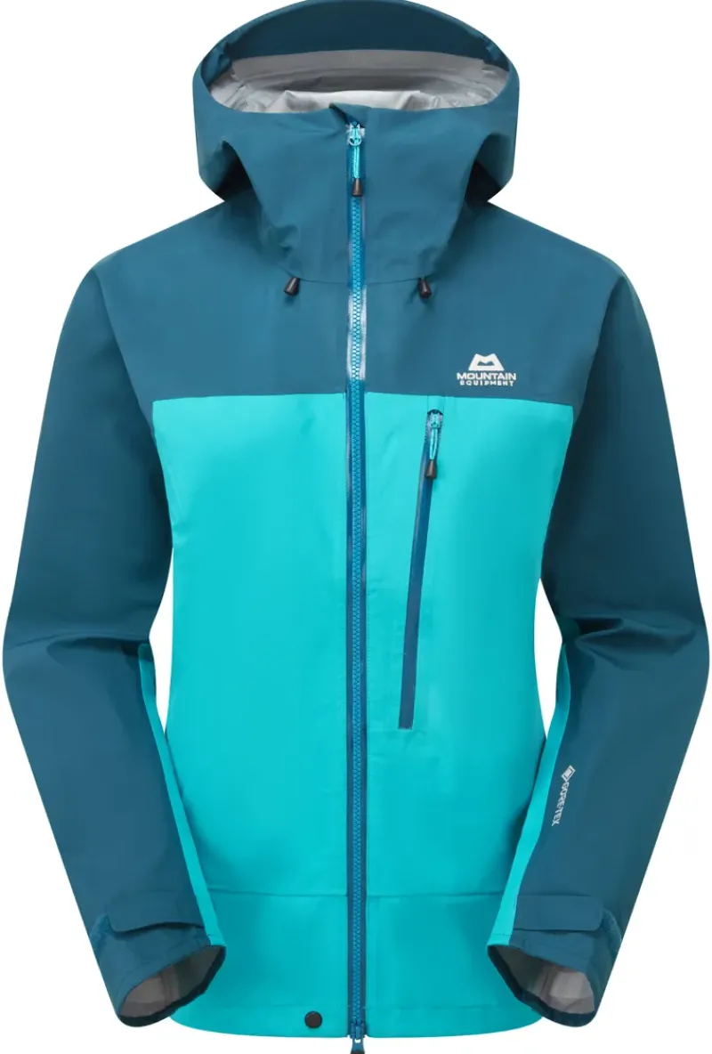 Mountain Equipment Waterproof Jackets-Womens Makalu Jacket - Topaz-Majolica