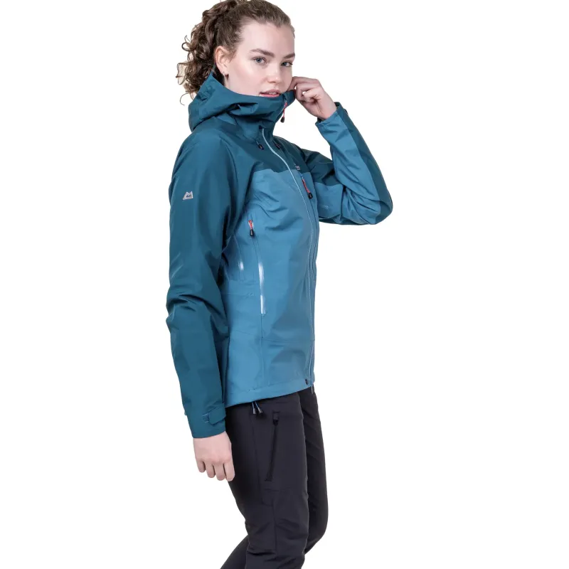 Mountain Equipment Waterproof Jackets-Womens Makalu Jacket - Topaz-Majolica