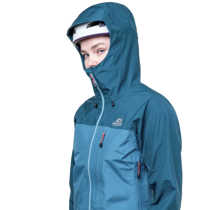 Mountain Equipment Waterproof Jackets-Womens Makalu Jacket - Topaz-Majolica