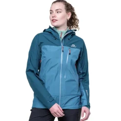 Mountain Equipment Waterproof Jackets-Womens Makalu Jacket - Mykonos-Majolica