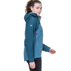 Mountain Equipment Waterproof Jackets-Womens Makalu Jacket - Mykonos-Majolica