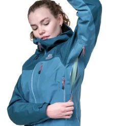 Mountain Equipment Waterproof Jackets-Womens Makalu Jacket - Mykonos-Majolica