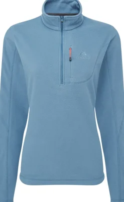 Mountain Equipment Fleece & Mid Layer-Womens Micro Zip-T Fleece - Stellar Blue