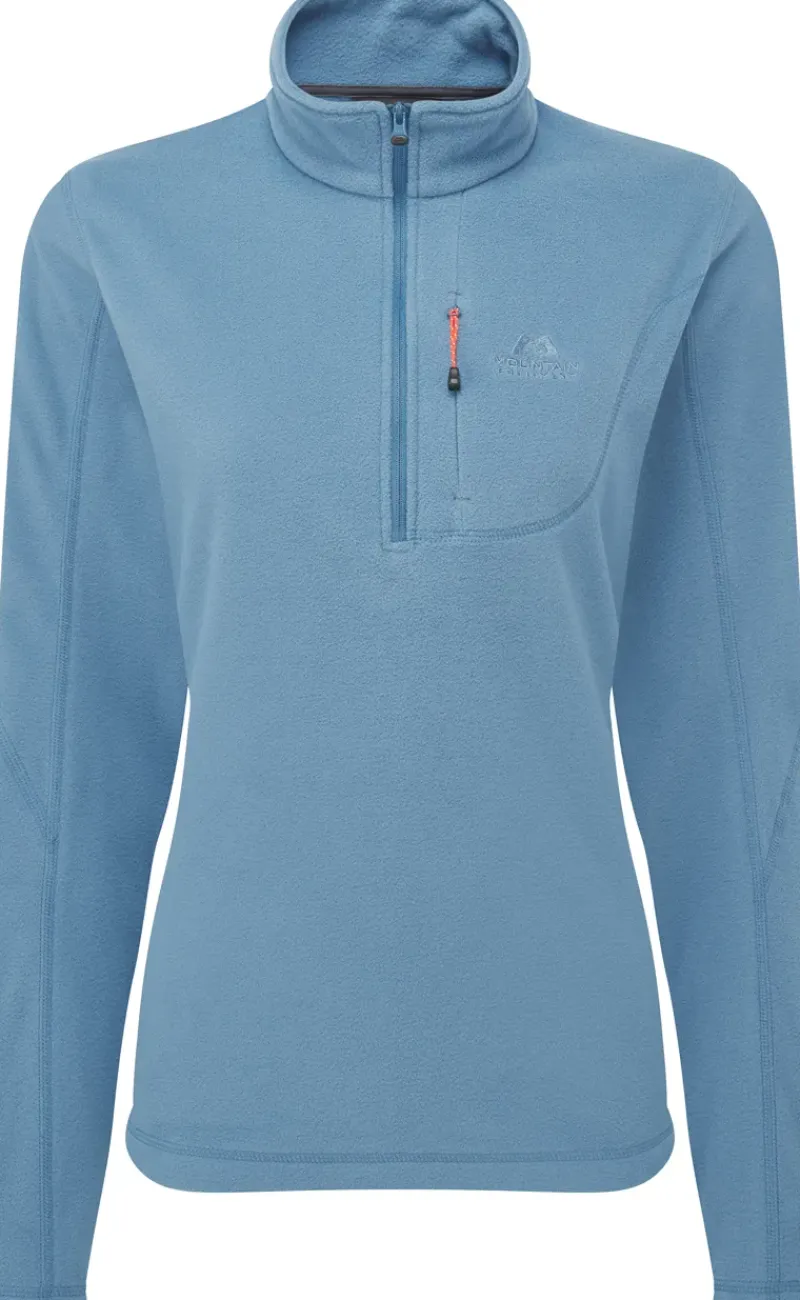 Mountain Equipment Fleece & Mid Layer-Womens Micro Zip-T Fleece - Stellar Blue