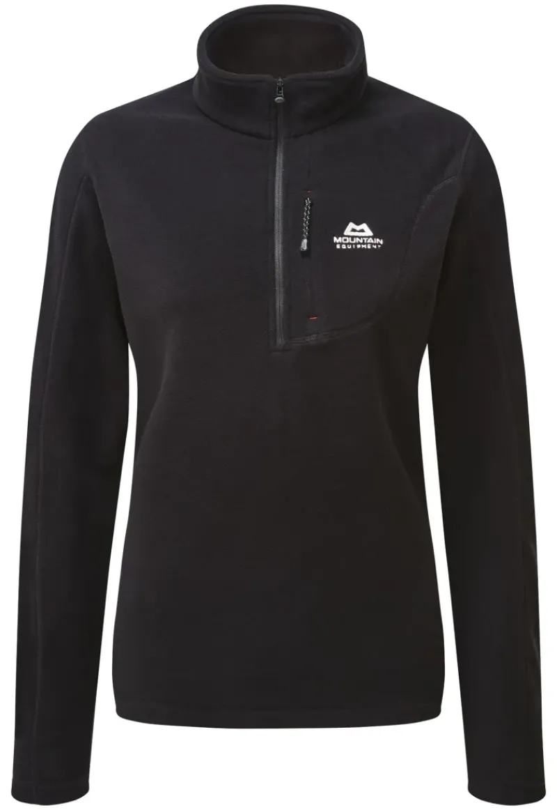 Mountain Equipment Fleece & Mid Layer-Womens Micro Zip-T Fleece - Black