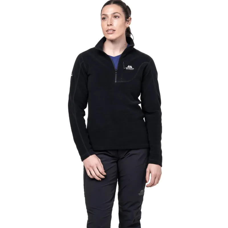 Mountain Equipment Fleece & Mid Layer-Womens Micro Zip-T Fleece - Black
