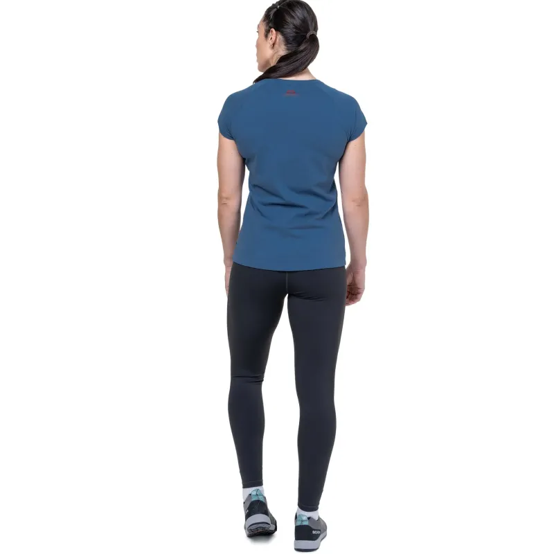 Mountain Equipment T-Shirts & Baselayers-Womens Mountain Flower Tee - Stellar Blue