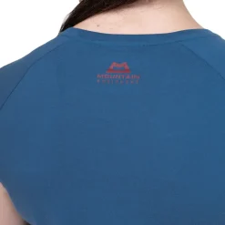 Mountain Equipment T-Shirts & Baselayers-Womens Mountain Flower Tee - Aqua