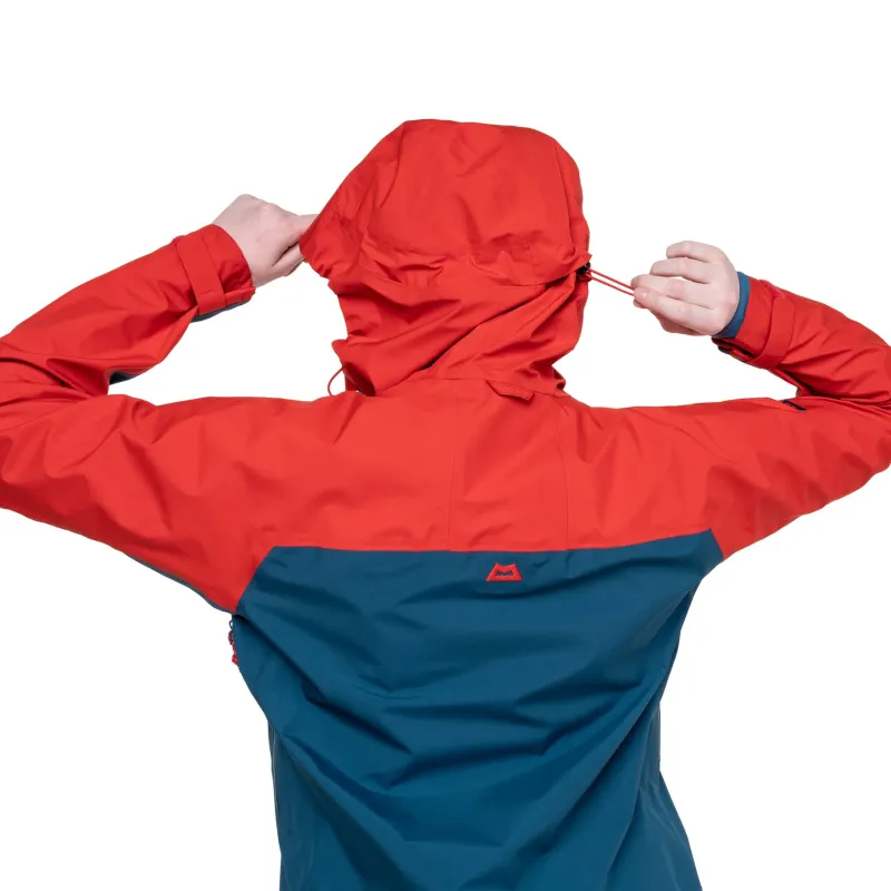Mountain Equipment Waterproof Jackets-Womens Odyssey Jacket - Majolica-Chili