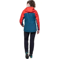 Mountain Equipment Waterproof Jackets-Womens Odyssey Jacket - Majolica-Chili