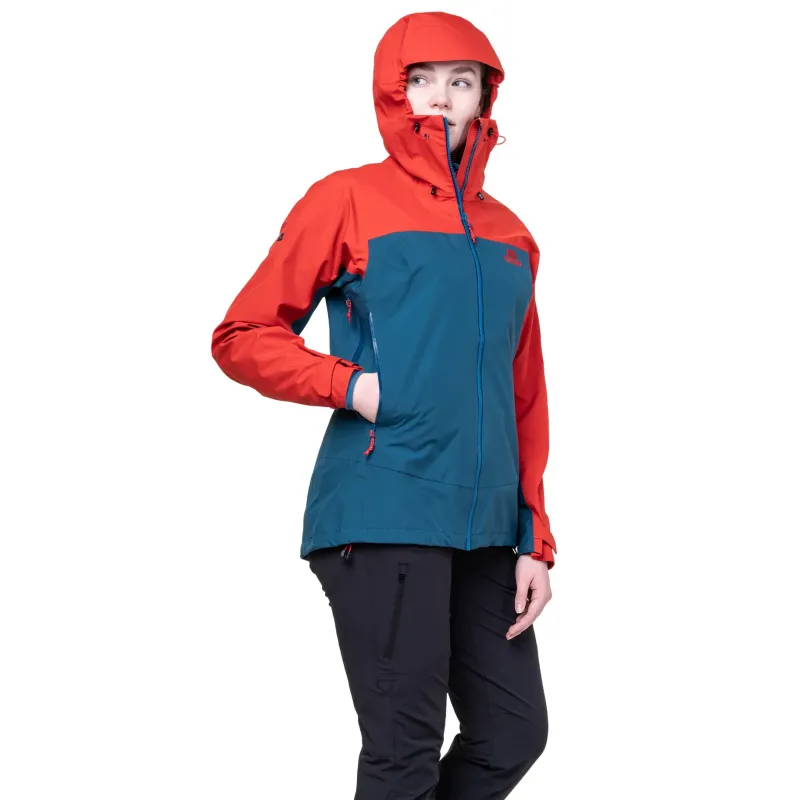 Mountain Equipment Waterproof Jackets-Womens Odyssey Jacket - Majolica-Chili