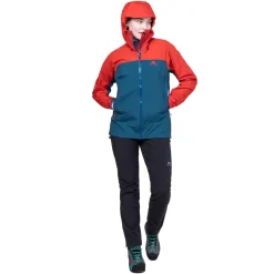 Mountain Equipment Waterproof Jackets-Womens Odyssey Jacket - Majolica-Chili