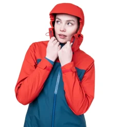 Mountain Equipment Waterproof Jackets-Womens Odyssey Jacket - Majolica-Chili