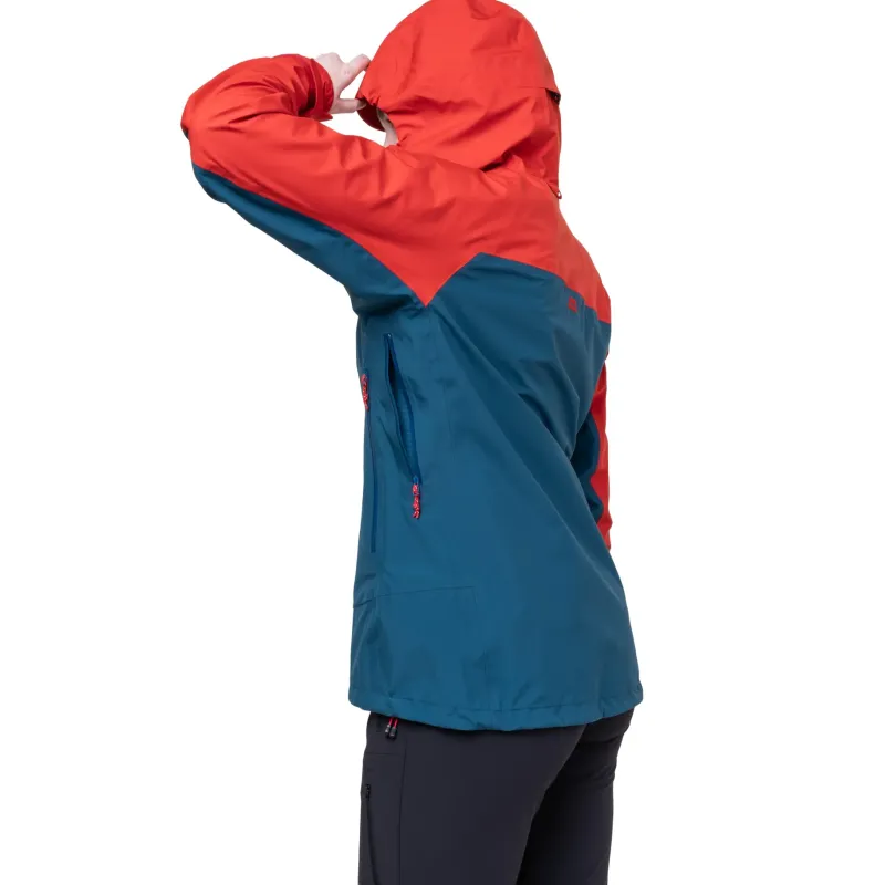 Mountain Equipment Waterproof Jackets-Womens Odyssey Jacket - Majolica-Chili