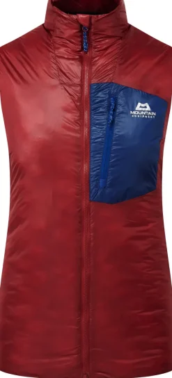 Mountain Equipment Vests & Gilets-Womens Oreus Vest - Merlot-Admiral Blue