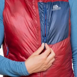 Mountain Equipment Vests & Gilets-Womens Oreus Vest - Merlot-Admiral Blue