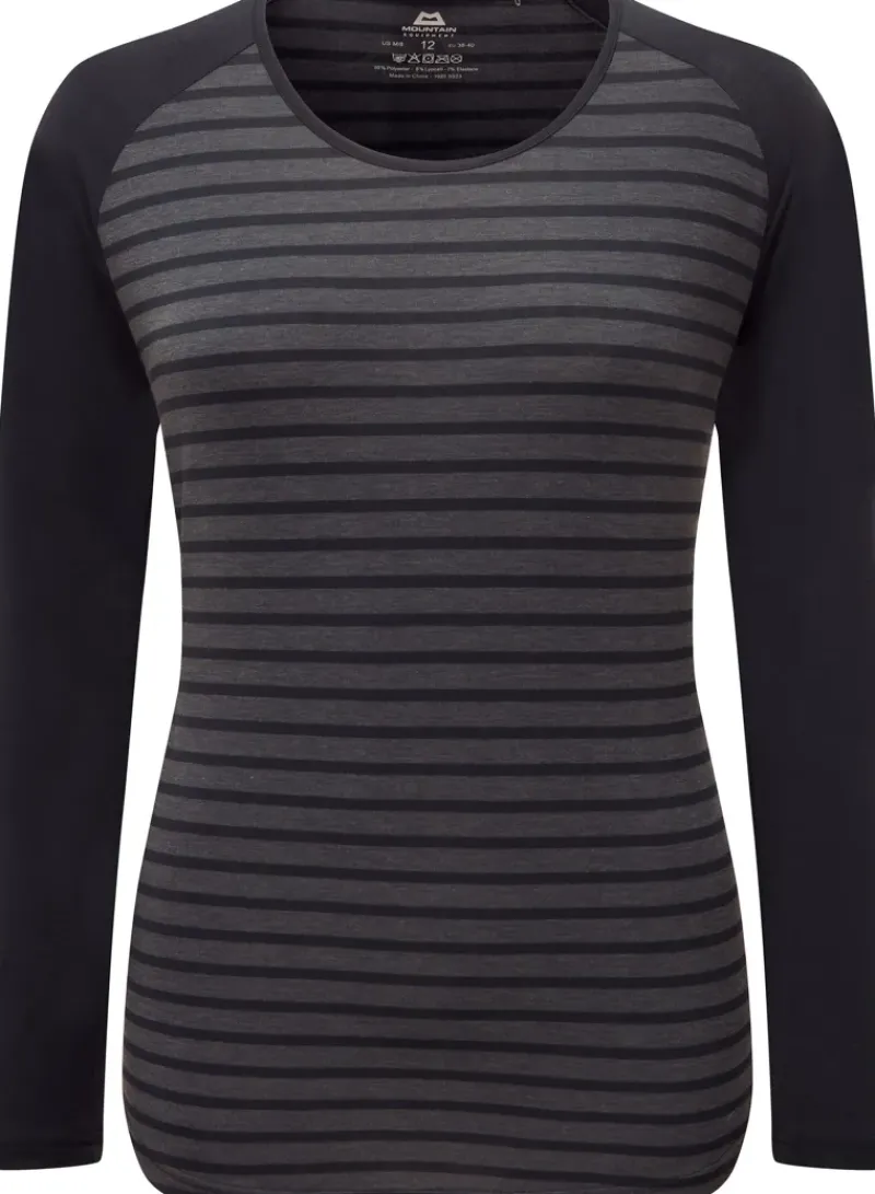 Mountain Equipment T-Shirts & Baselayers-Womens Redline LS Tee - Cosmos Stripe-Cosmos