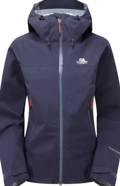Mountain Equipment Waterproof Jackets-Womens Rupal Jacket - Skyglow