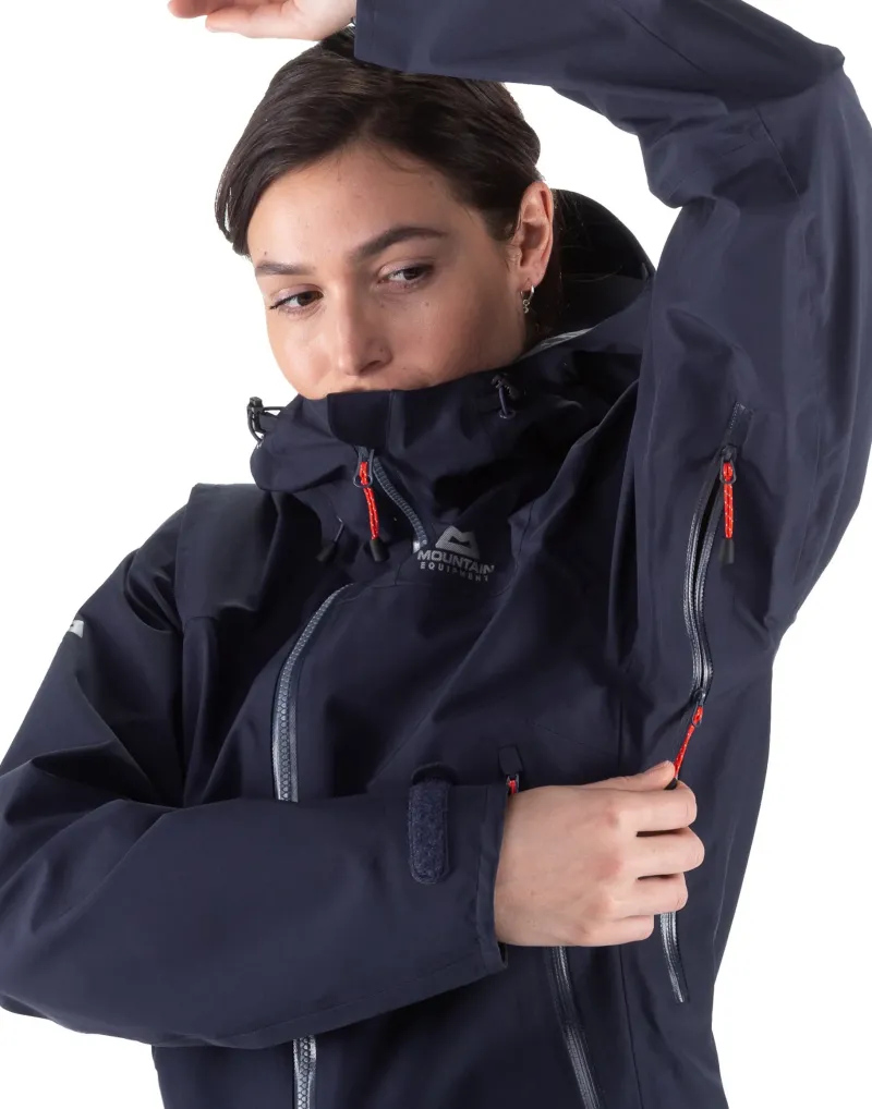 Mountain Equipment Waterproof Jackets-Womens Rupal Jacket - Skyglow