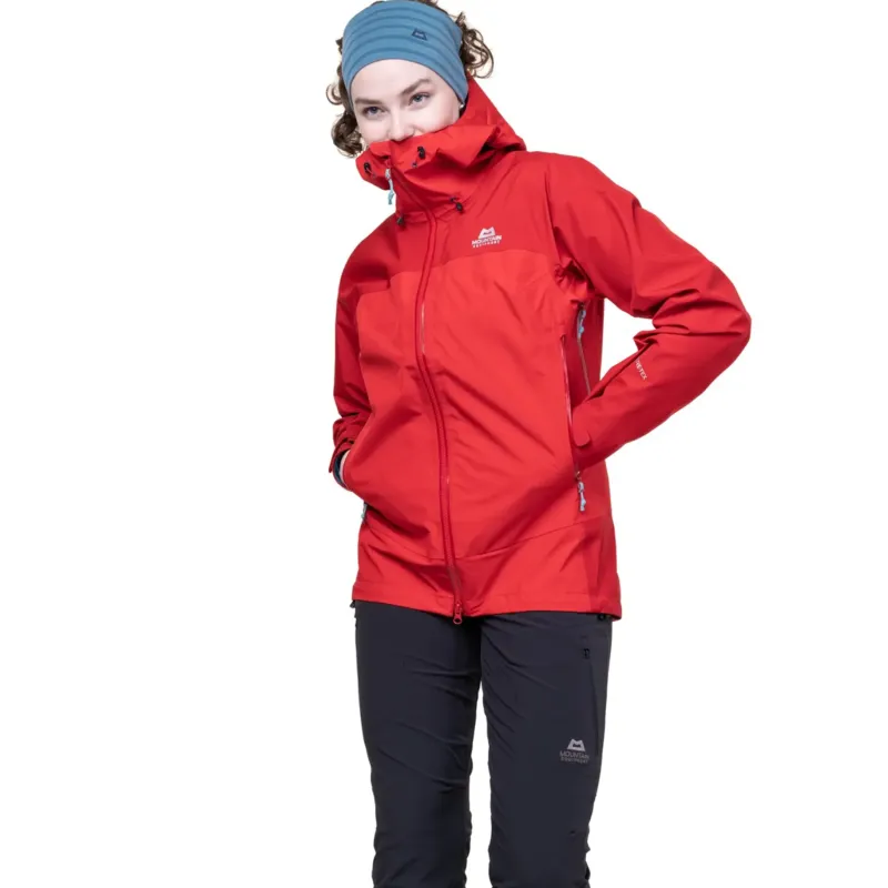Mountain Equipment Waterproof Jackets-Womens Saltoro Jacket - Spruce-Deep Teal