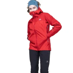 Mountain Equipment Waterproof Jackets-Womens Saltoro Jacket - Imperial Red-Crimson