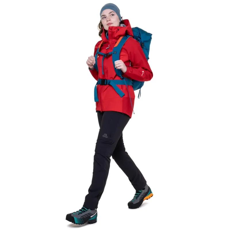 Mountain Equipment Waterproof Jackets-Womens Saltoro Jacket - Imperial Red-Crimson