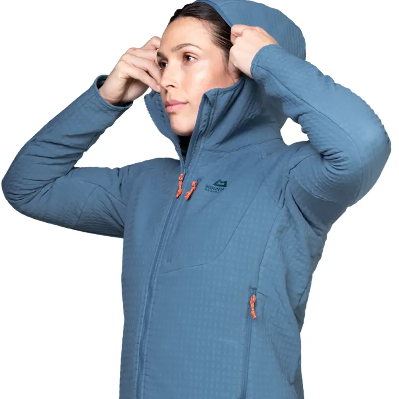 Mountain Equipment Fleece & Mid Layer-Womens Shroud Hooded Jacket - Cosmos