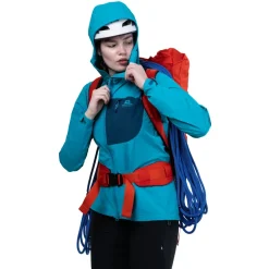 Mountain Equipment Softshell Jackets-Womens Squall Hooded Jacket - Topaz-Majolica