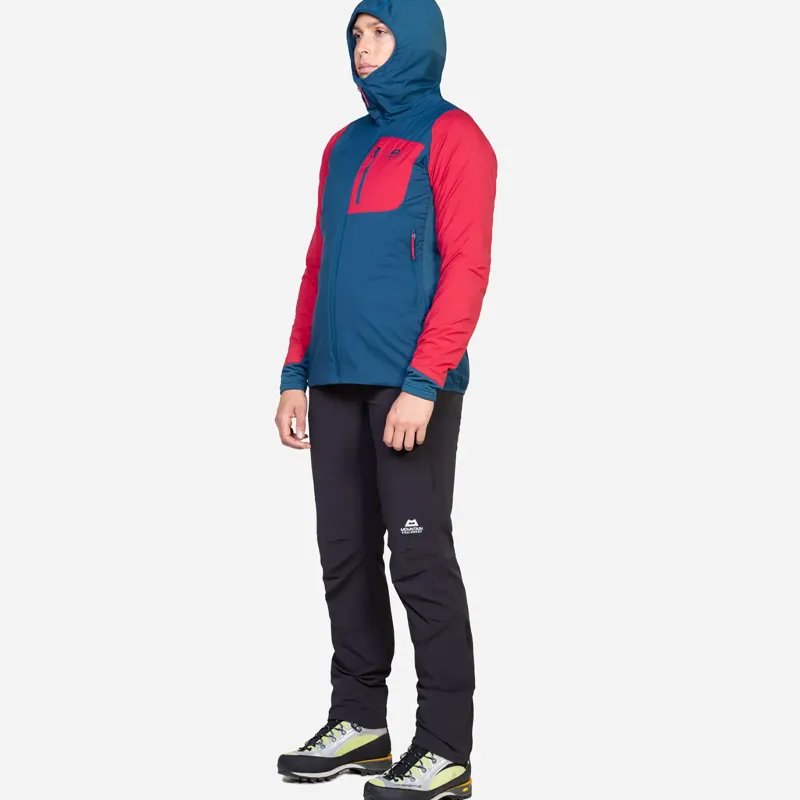 Mountain Equipment Fleece & Mid Layer-Womens Switch Pro Hooded Jacket - Majolica-Capsicum