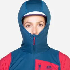 Mountain Equipment Fleece & Mid Layer-Womens Switch Pro Hooded Jacket - Majolica-Capsicum