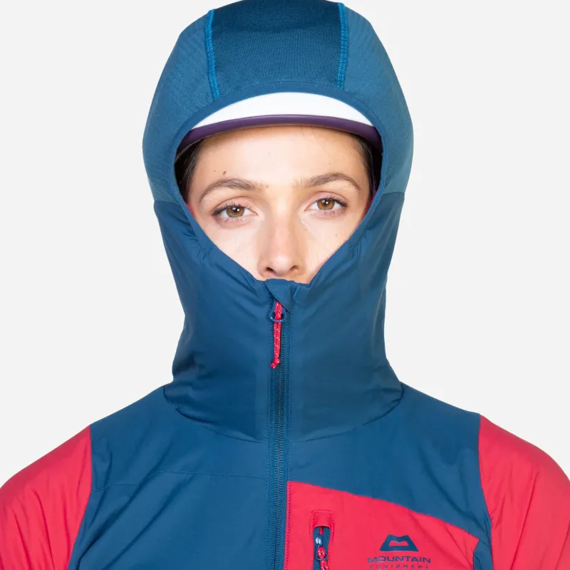 Mountain Equipment Fleece & Mid Layer-Womens Switch Pro Hooded Jacket - Majolica-Capsicum