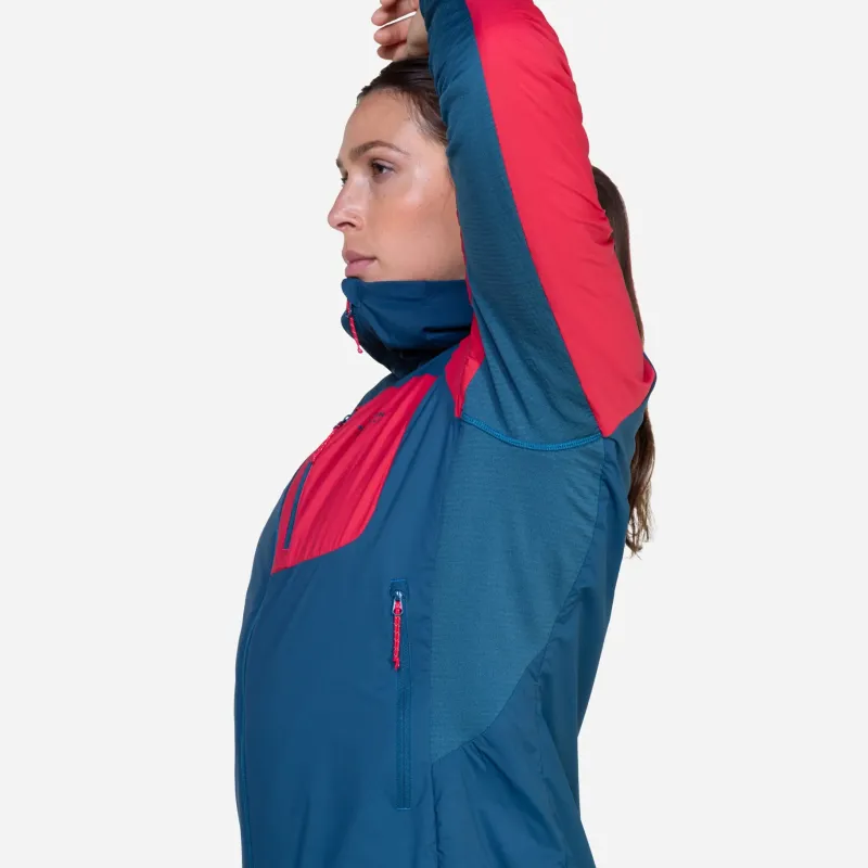 Mountain Equipment Fleece & Mid Layer-Womens Switch Pro Hooded Jacket - Majolica-Capsicum