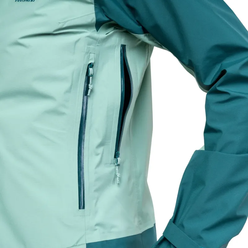 Mountain Equipment Waterproof Jackets-Womens Tacul Jacket - Lichen-DeepTeal