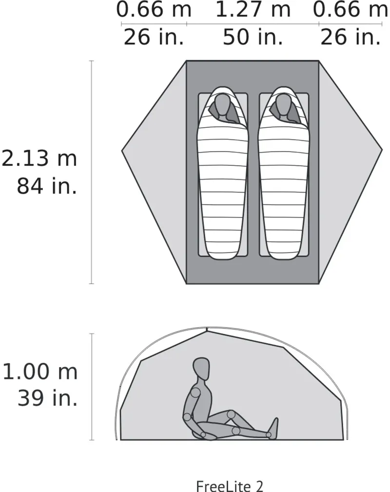 MSR Backpacking & Lightweight Tents-Freelite 2 Tent - Tan