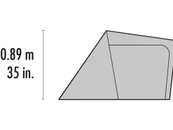 MSR Extensions & Canopies-Gear Shed for Elixir and Hubba Tents - Gray