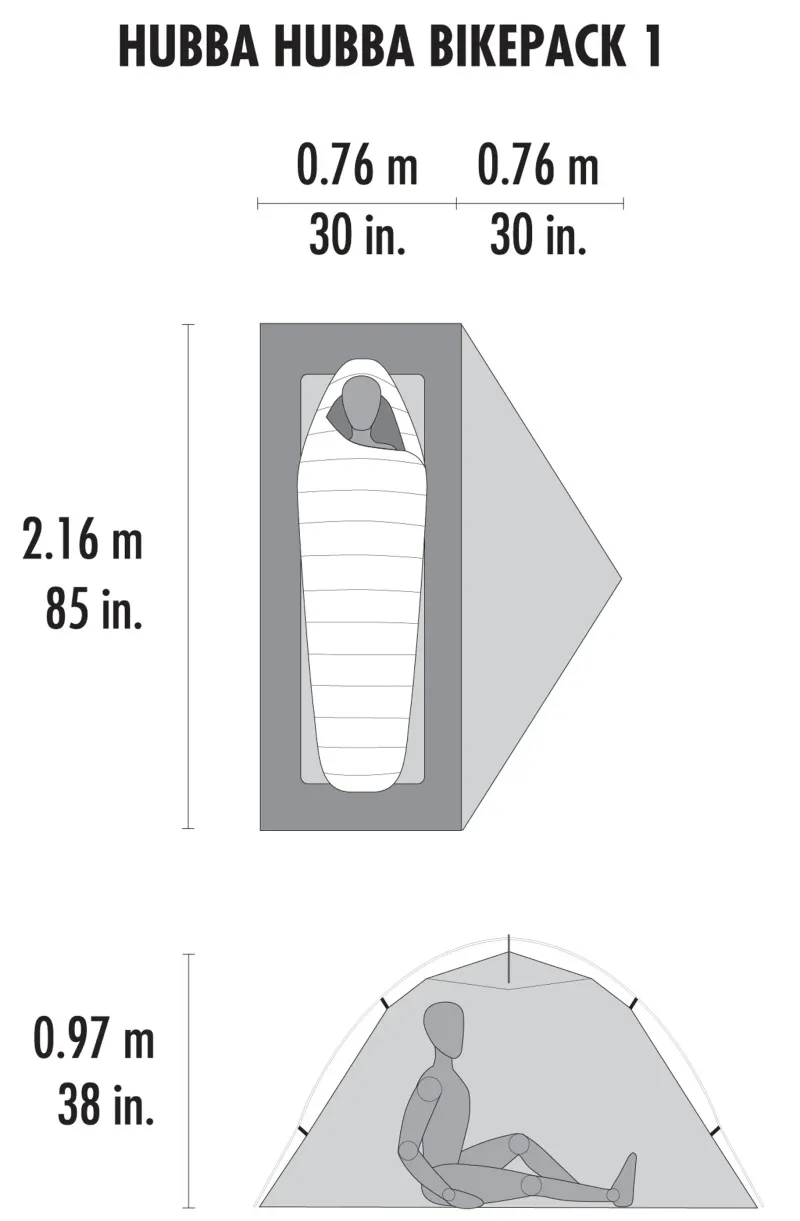 MSR Backpacking & Lightweight Tents-Hubba Hubba Bikepack 1 Tent